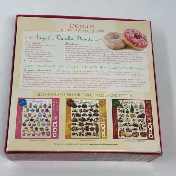 Eurographics Donut Puzzle 1000 Piece - Picture 2 of 6